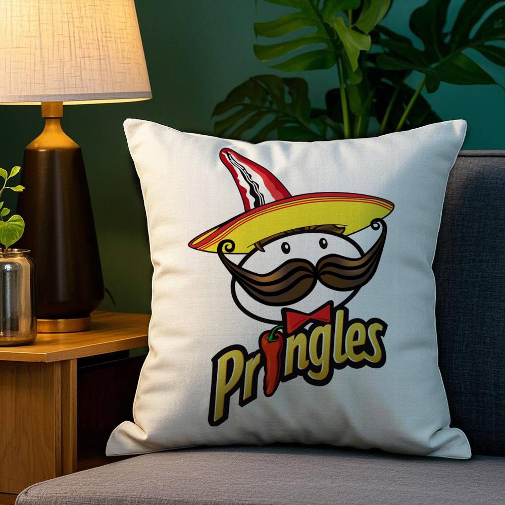 Классическая наволочка бренда P-Pringles из плюшевой ткани, мягкая, с двусторонней печатью, чехол для диванной подушки, декоративные чехлы для подушек