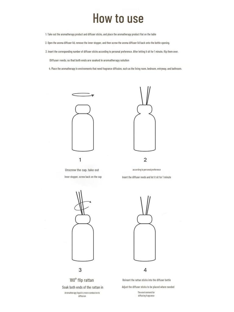 Безпламенный аромадиффузор с эфирными маслами и ротанговыми палочками - Долгоиграющий легкий аромат для декора дома и спальни. Подарок.