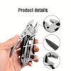 Multi-Purpose Pliers, Adjustable, Folding, Stainless Steel, Lightweight