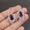 African Amethyst Gemstone Jewelry, 935 Sterling Silver, Handmade Gorgeous Silver Earrings For Thanksgiving Gift