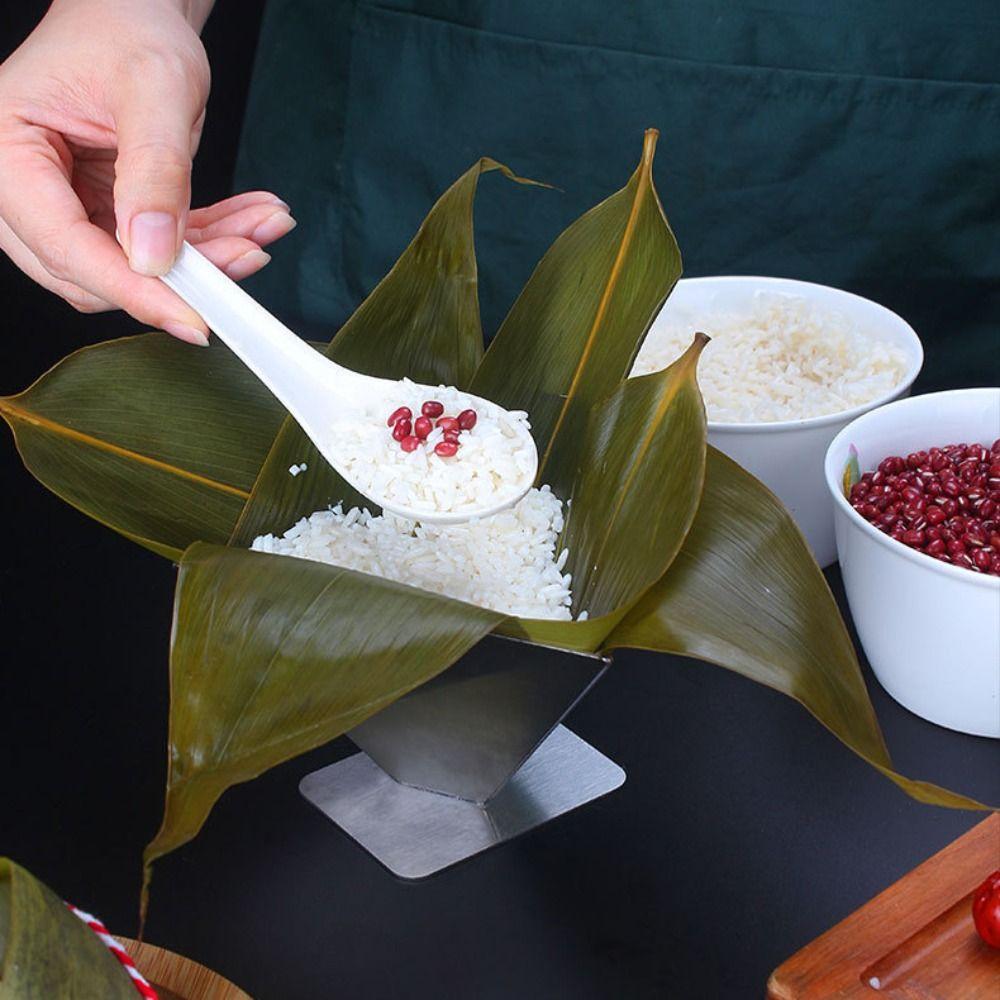 Triangle Rectangle Zongzi Mold Stainless Steel Rice Dumpling Making Tool Rice Ball Maker  Home Use