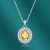 BELLA BOX Oval Pendant Necklace Multiple Colour Fashion Wedding Engagement Jewelry