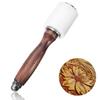 Leather Nylon Hammer Wood Handle Leather Carving Mallet Craft Tool