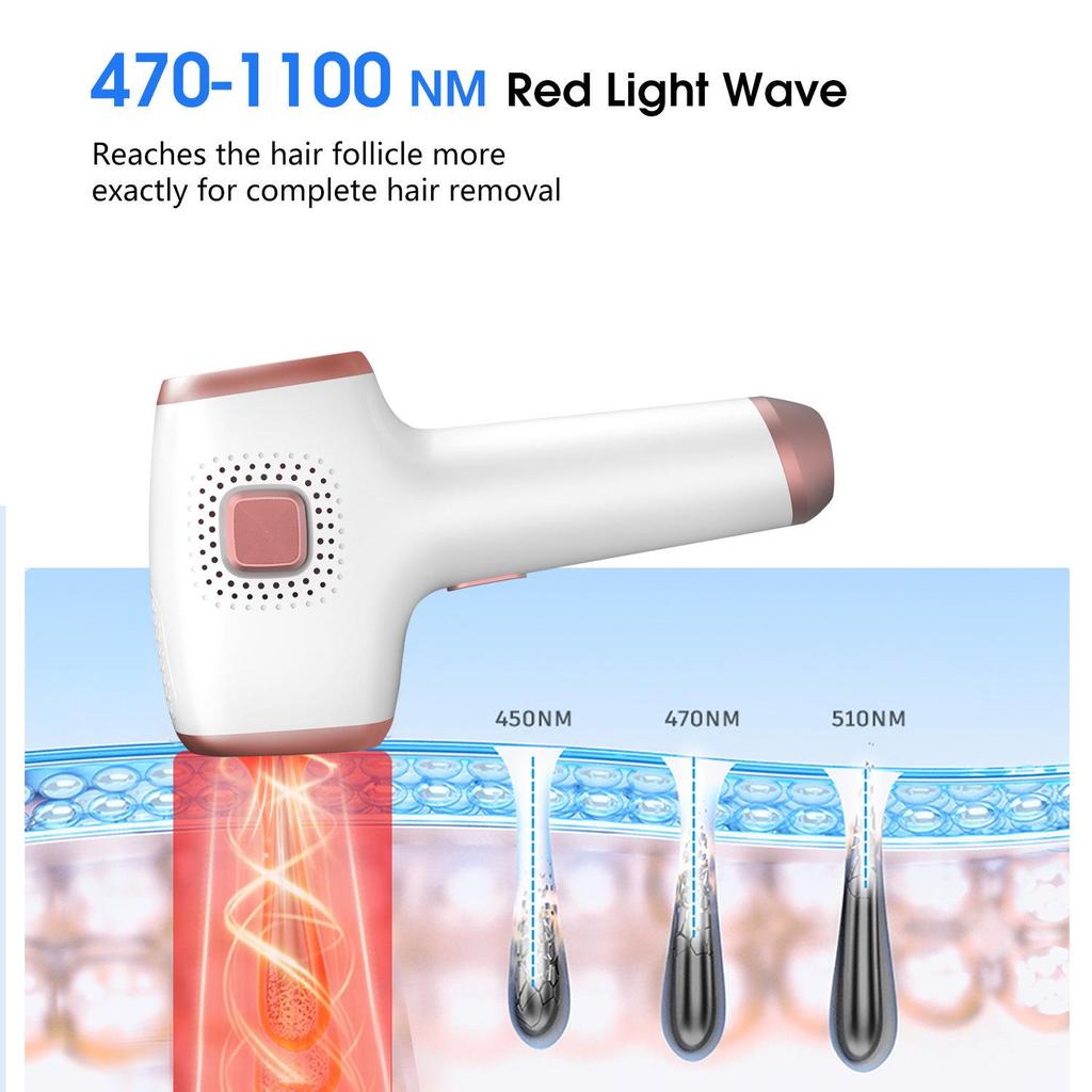 IPL Cooling Laser Hair Removal Handset for Permanent Results