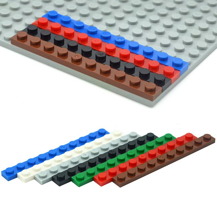 Игрушки MOC Кирпичики Образовательные Креативные Совместимый Бренд Пластина Тонкая Длинная Точки 30 шт. 4477 Строительные Блоки 1x10 1*10 для Ребенка