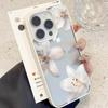 Чехол для телефона "Три белых цветка" для iPhone 17 Air 16 14 15 Pro Plus 13 12 11 Pro Max 16e Ударопрочный силиконовый чехол для телефона Fundas