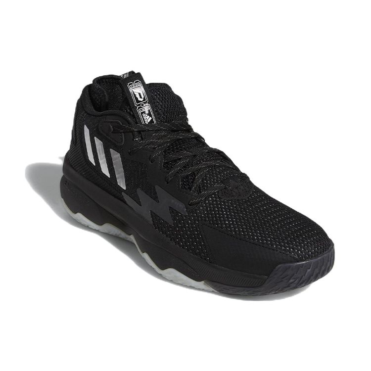 adidas Dame 8 Admit One - Core черные мужские кроссовки серебристо-металлик серый-шесть GY6461