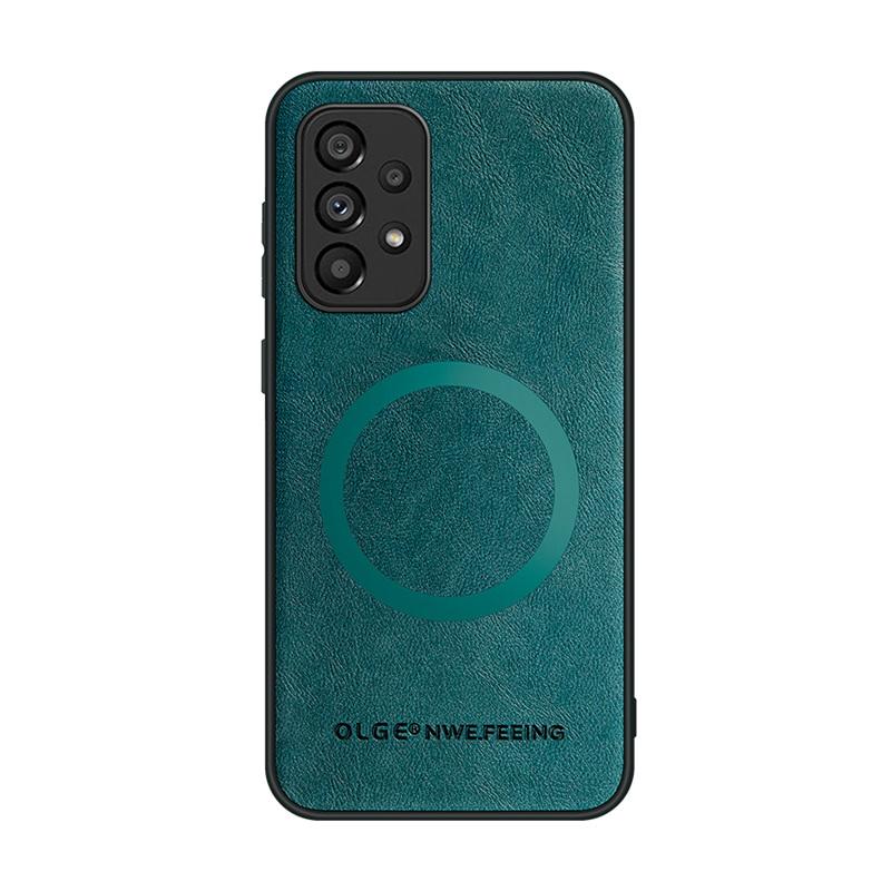 Magnetic Wireless Charge Leather Phone Case for Samsung Galaxy A53 A14 A33 A23 A13 A52 A52S A32 A22 A71 A51 Soft Bumper Cover