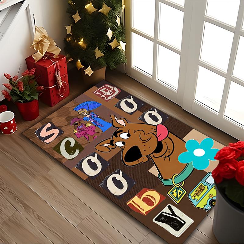 SCOOBY-DOO Rug Ideal for Reading Room, Multi-purpose Office Chair Sofa Carpet, Anti-slip Printed Home Area Rug