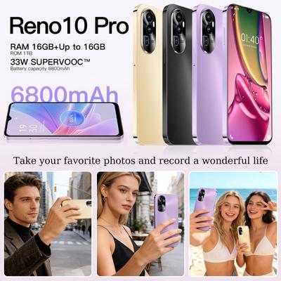 Умные приборы HD Экран Смартфон 5G 4G SIM Мобильные телефоны Android 12 Разблокированный 72MP 5000 мАч Сотовый телефон
