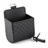 Car Storage Bag Air Vent Dashboard Tidy Hanging Leather Organizer Box Glasses Phone Holder Storage Organizer Car Accessories