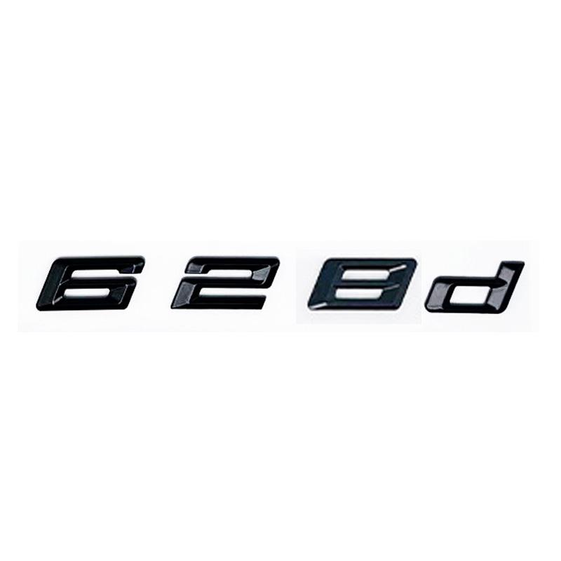 New ABS Alphanumeric Trunk Emblem for BMW 6 Series E63 E64 F06 F12 F13 - 620d 625d 628d 630d 635d 640d 645d 650d Logo Sticker