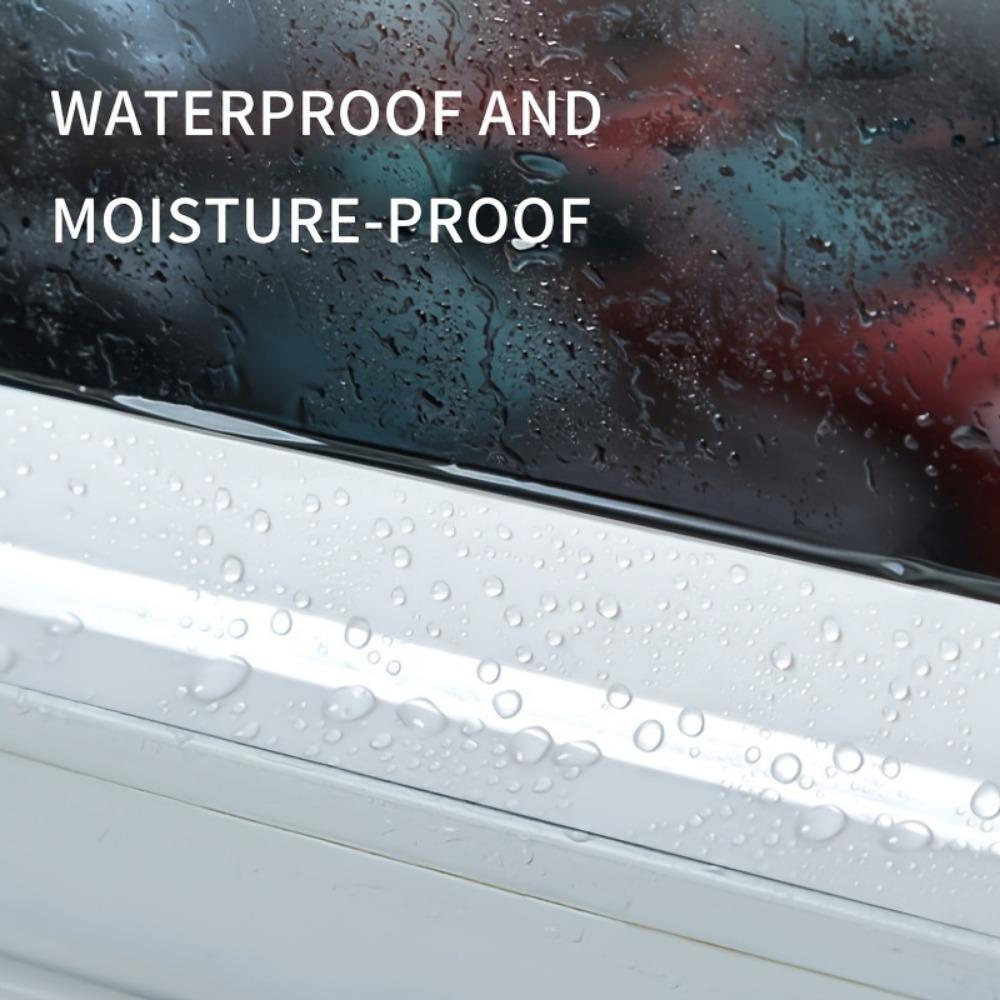 Ветрозащитная и теплая оконная пленка, 1 рулон, зимняя герметизация, водонепроницаемая, бесклеевая, высоковязкая лента
