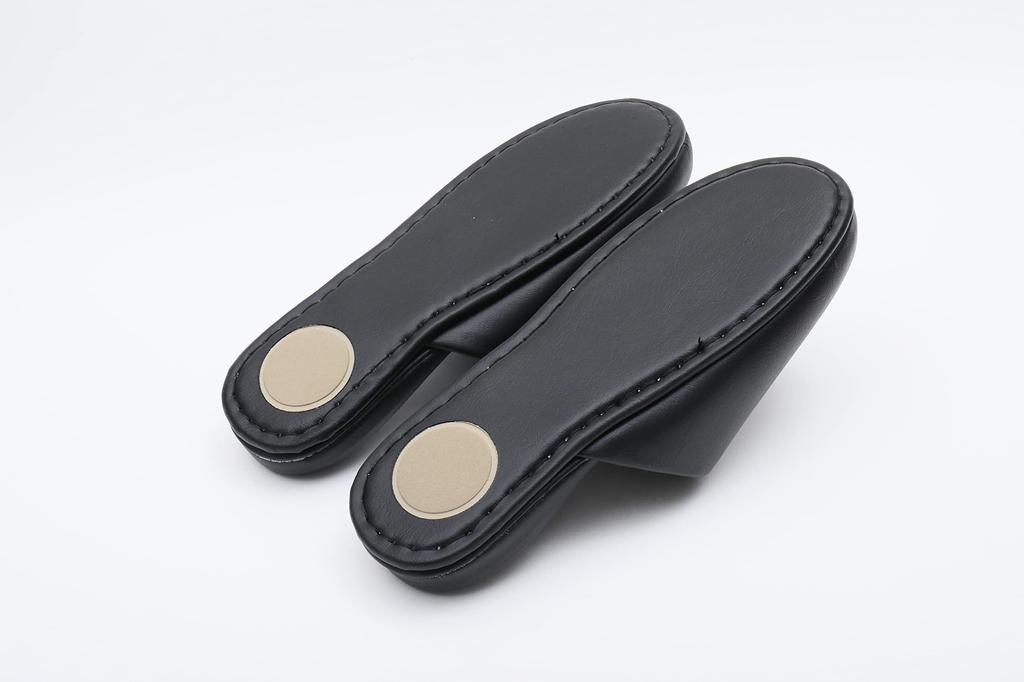 TOKYO SLIPPER Antibacterial Vinyl Hanging Slippers of Antibacterial Front Guest Slippers for Business Use and Guests Leather-Look Slippers, [Set 5]