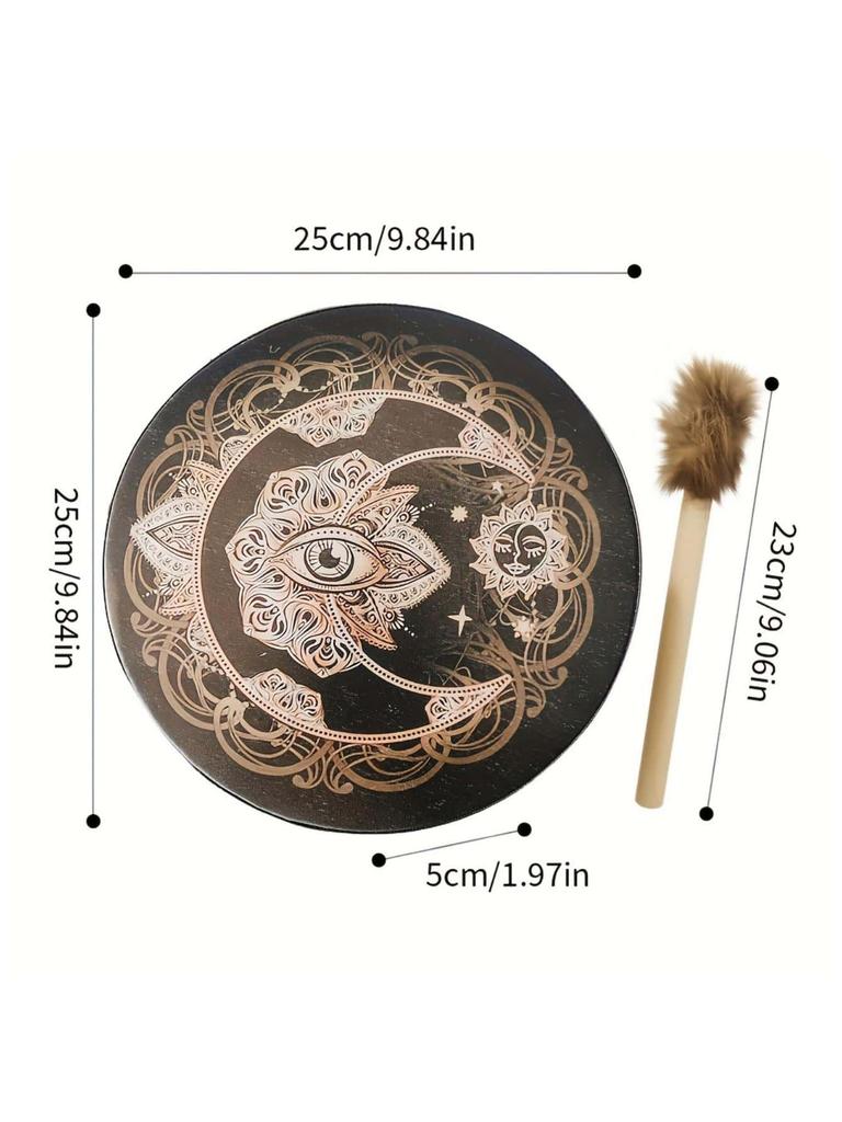 Украшение для дома Шаманский барабан Перкуссионный инструмент Глазной барабан Праздничное украшение для дома 1 шт.