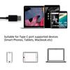 Speaker Male To Female Converter Cable Cord Audio Adapter AUX Jack Type-C To 3.5mm