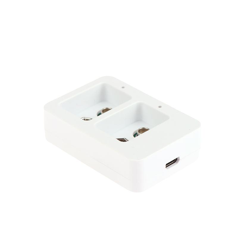 1 шт., 2 слота, 9 В, многофункциональное интеллектуальное быстрое зарядное устройство со светодиодными индикаторами