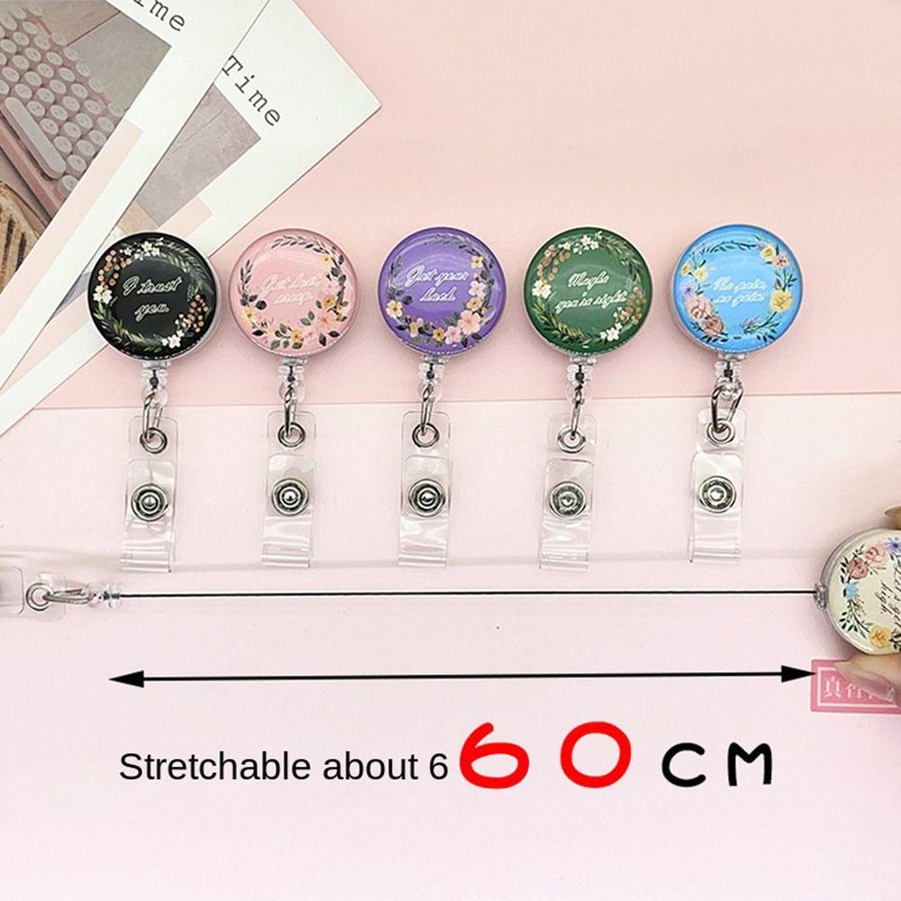 Зажим для значка 'Осенний венок' Защищенный от падения Держатель для значка медсестры Портативный держатель для именной карточки Офисные принадлежности