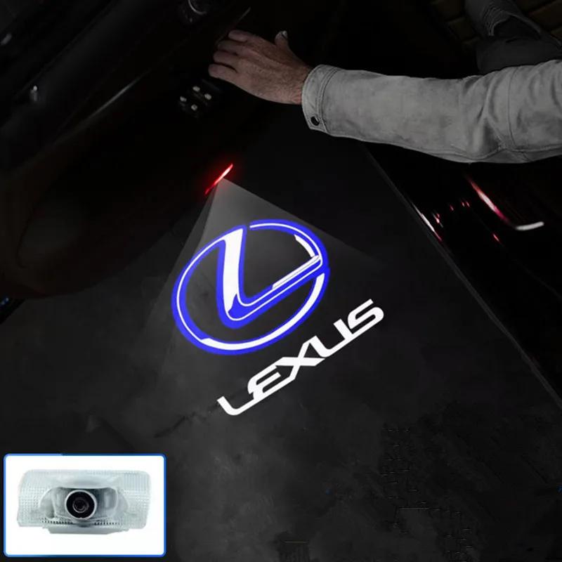 Аксессуары Для LEXUS ES 300H ES300H ES350 RX GX LS LX IS GS RC UX Серии IS Светодиодные Дверные Внутренние Проекционные Световые Логотипы Приветствия