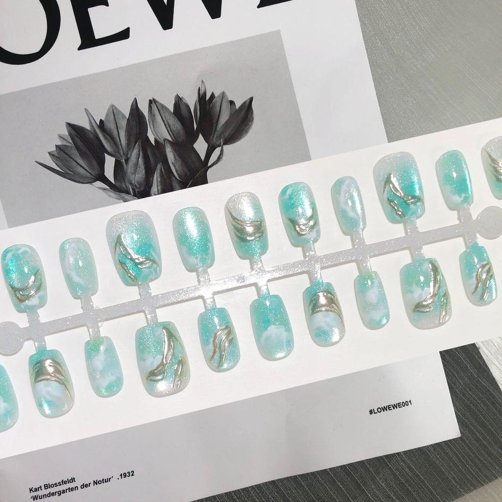 Lakeside Halo Gilded Wearable Bright Crystal Nail Art Patches - 30pcs