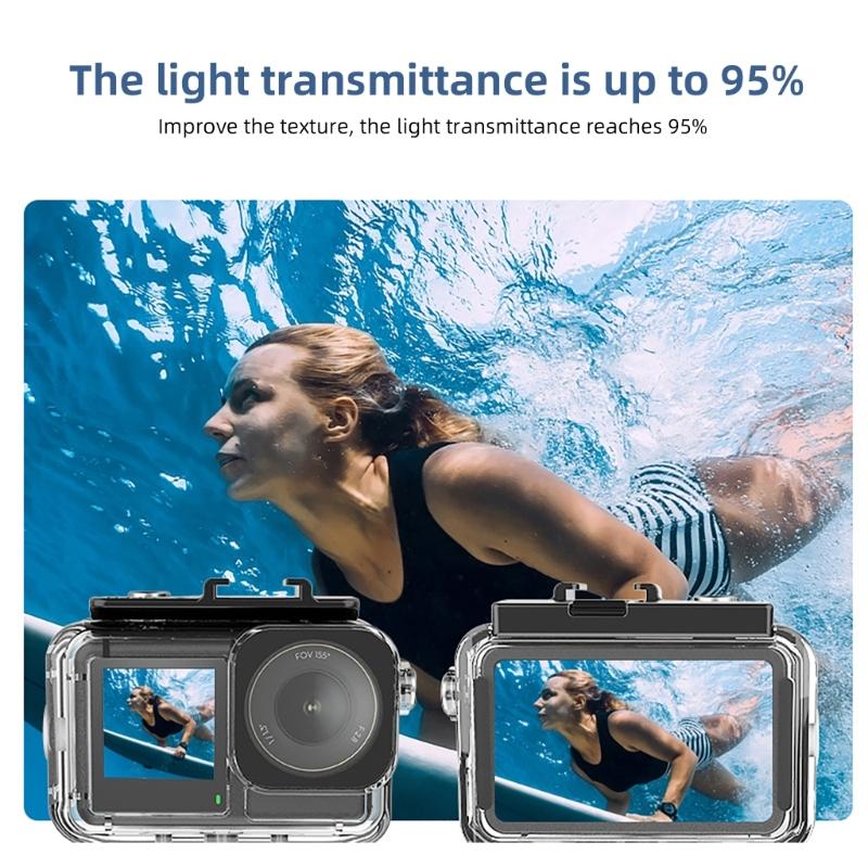 Waterproof Diving Case Protective Case Stable Waterproof Housing Horizontal Vertical Mount Case Suitable for action5