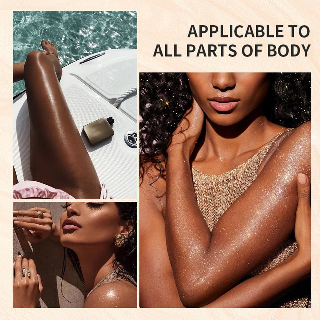 Хайлайтер для тела, жидкий хайлайтер, водостойкий хайлайтер-спрей для стойкого контуринга, блеск для лица и тела 80 мл