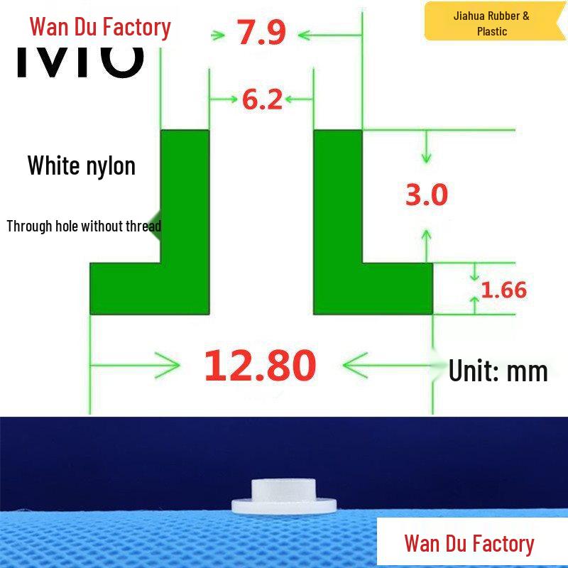 T-Shaped Nylon Insulating Bushing Spacer for M3-M35 Threads