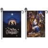 1PC Party Seasonal Yard Flag Garden Flag Polyester Hanging Decoration Jesus Nativity Scene