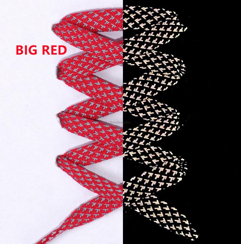 1 пара светоотражающих шнурков плоские шнурки для кроссовок цветные светоотражающие шнурки светящиеся шнурки 100/120/140/160 см шнурки