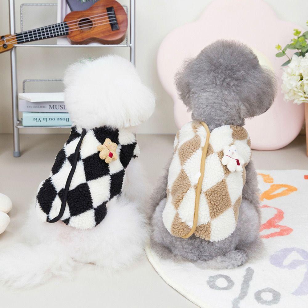 Small Cats Autumn Winter Dog Coat Dog Vest Pet Clothes Warm Sweater Puppy Clothing