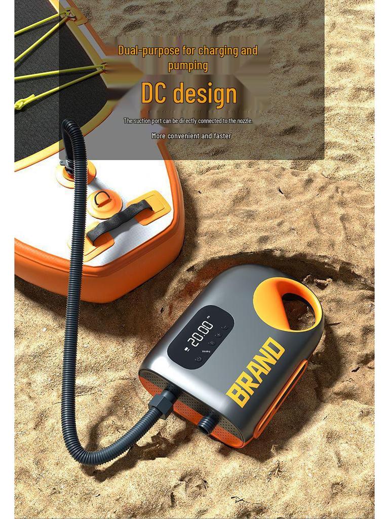 Компактный беспроводной электрический воздушный насос для автомобиля, палатки, SUP, каяка