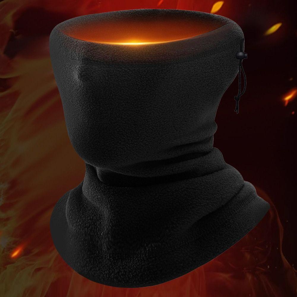 Плюшевая маска для лица на мотоцикл, круглая повязка на шею, шарф-снуд из флиса для улицы, зимняя езда