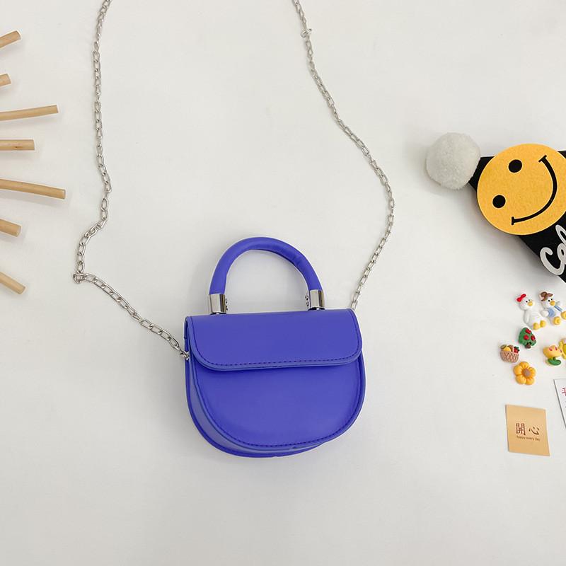 Trendy Mini Pu Chain Shoulder Bag For Stylish Girls In Various Colors Ideal For Kids
