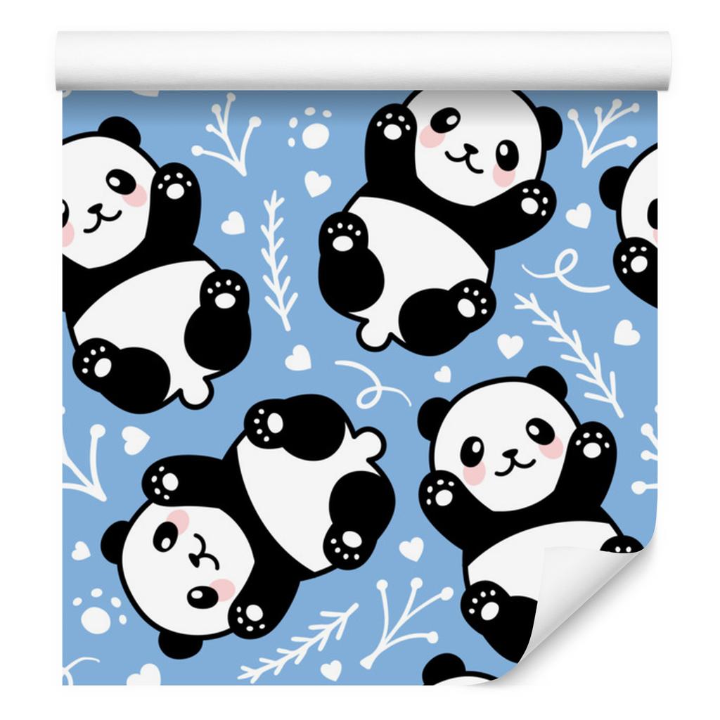 Panda bears wallpaper for living room and bedroom 50x1000