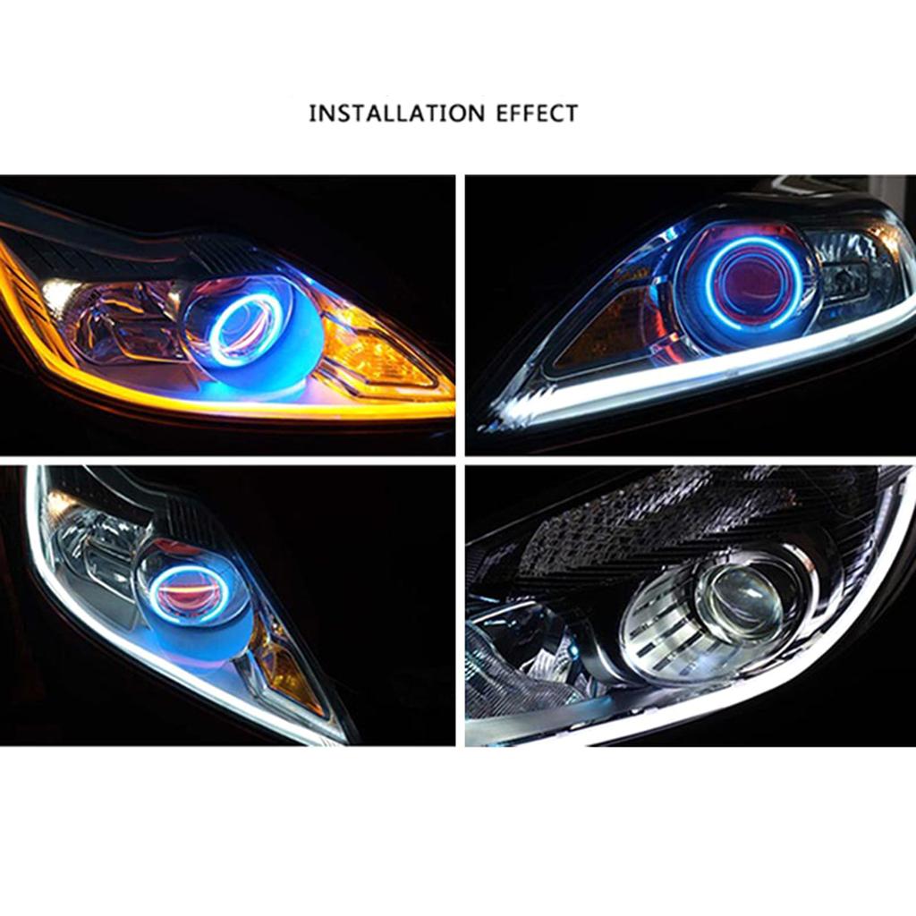 Светодиодный световод OpticAngel Eyes DRL HaloRings для автомобильных фар дневного света супер яркий водонепроницаемый аксессуар