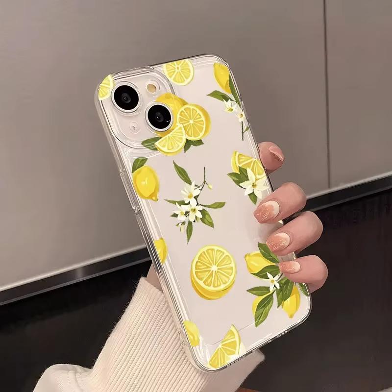 Летний Фруктовый Лимонный Цветок Прозрачный Чехол Для Телефона Для Xiaomi Mi 15 T Pro 14T 13T 12T Mi 17 Pro 15 14 13 12 11 Lite 5G Силиконовый Чехол