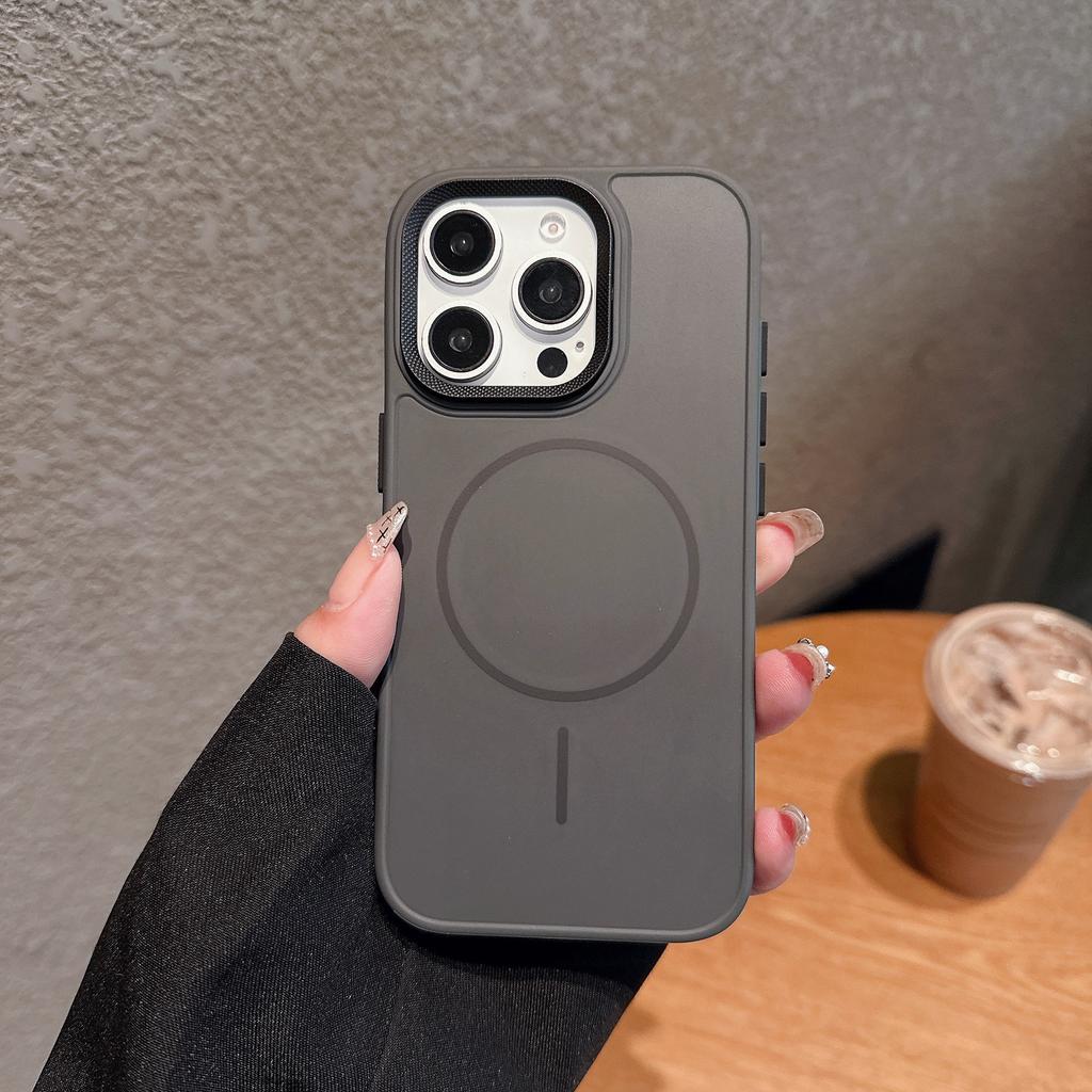 Подходит для iPhone16PROMAX Официальный тонкий чехол для телефона с магнитной фиксацией Apple 15 Резьбовой объектив 14 Защитный чехол от падений