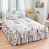 150/180/200cm Bed Skirts Princess Style Bedspread Cover with Skirt US Euro Bed Linen Smooth Twin Full Queen King Size Bed Sheet