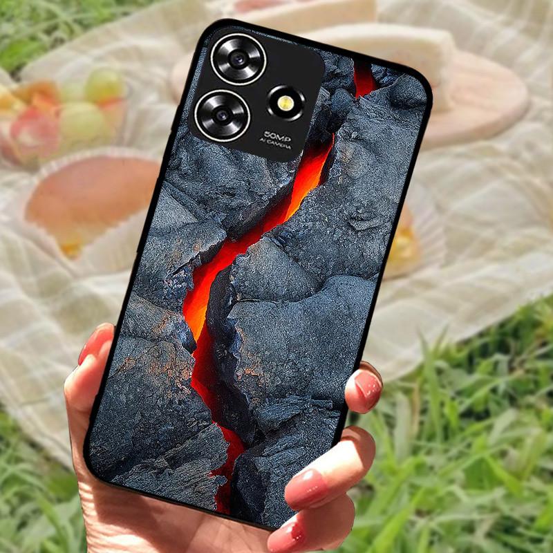 Для ZTE Blade V50 Умный Чехол-Крышка Силиконовый Мягкий Мраморный Черный Бампер Funda Coque для ZTE V50 Дизайн 4G Защитный V50Smart