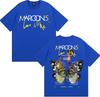 Band Maroon 5 Love Is Like US Fall Tour 2025 T Shirt Men Women Fashion Hip Hop Street Tshirts 100 Cotton Comfort Loose Tshirt