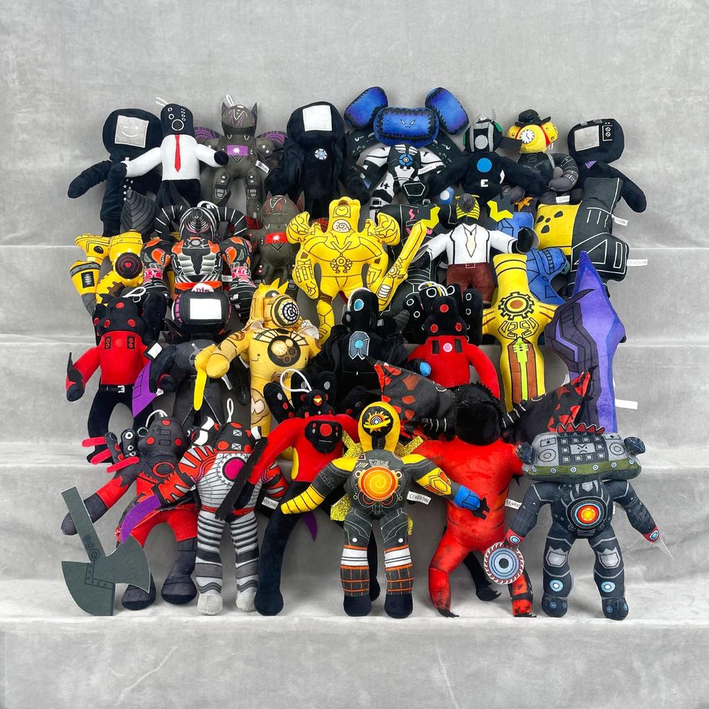 Плюшевая игрушка Кинооператор Человек Мягкая кукла Роман Спикер Skibidi Туалет Skibidi Детские игрушки