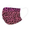 Трехслойная одноразовая пыленепроницаемая защитная маска с леопардовым принтом для взрослых