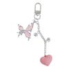 Bear Bowknot Star Charm Keychains Sweet Lovely Pendant Hangings Ornament Keyring Backpack Decoration for Women Girls