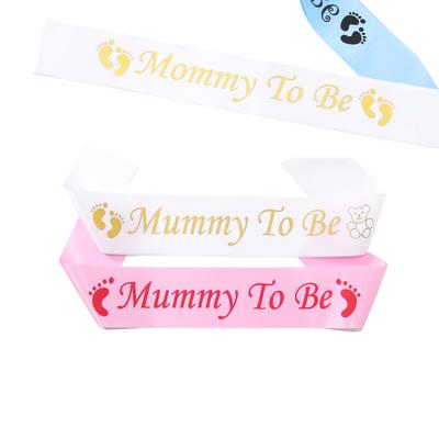 Будущая мама Украшение для вечеринки Baby Shower Плечевая лента для вечеринки Baby Shower Этикетка на плечевой ленте На заказ