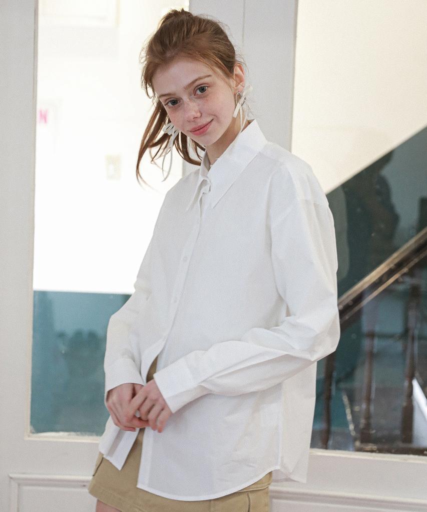 LOSSYROW Bio Cotton Washing Shirt White