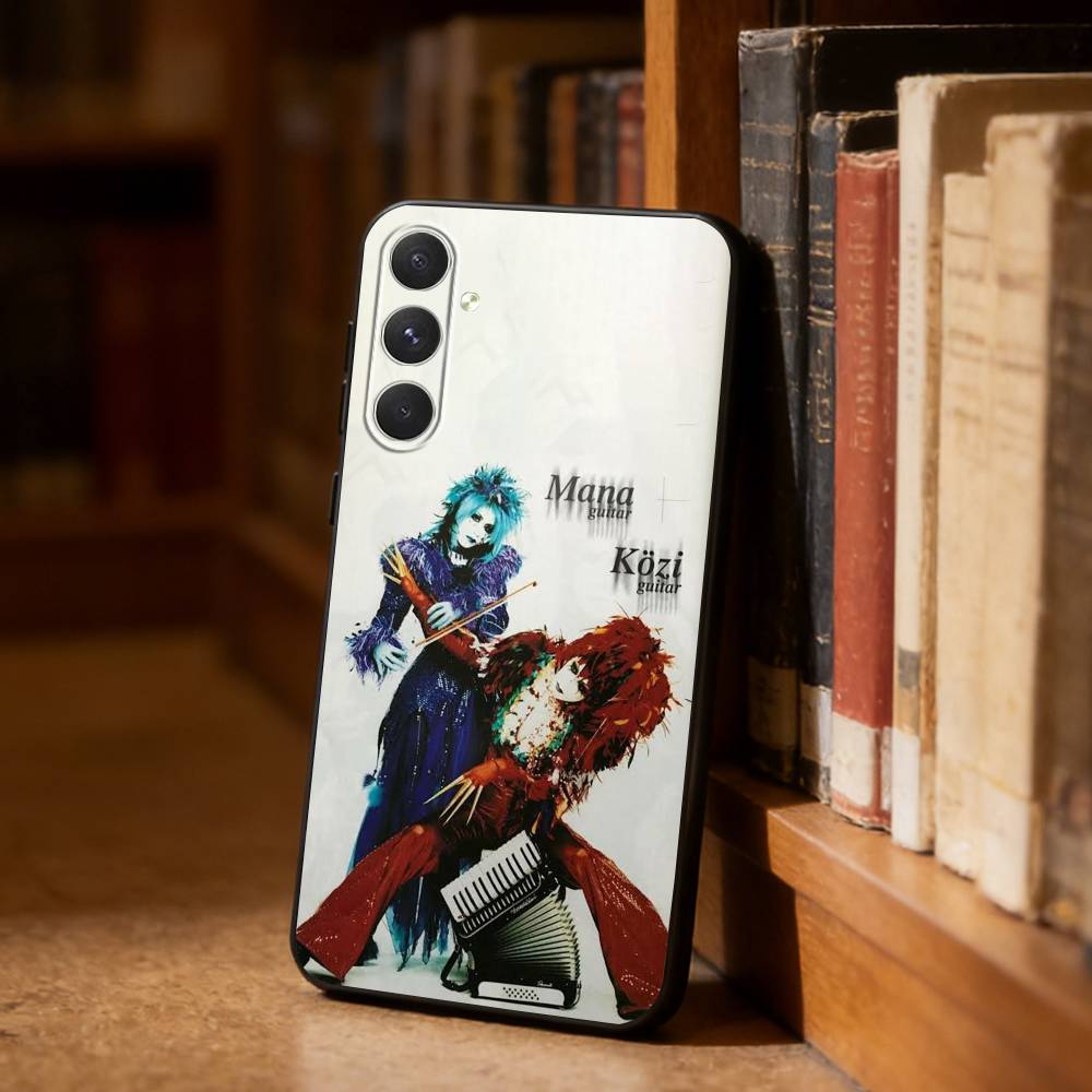 Чехол для телефона M-Malice Mizer Rock Band для Samsung S26, S25, S24, S23, S22, S21, Ultra, Plus, FE Черный Мягкий Чехол