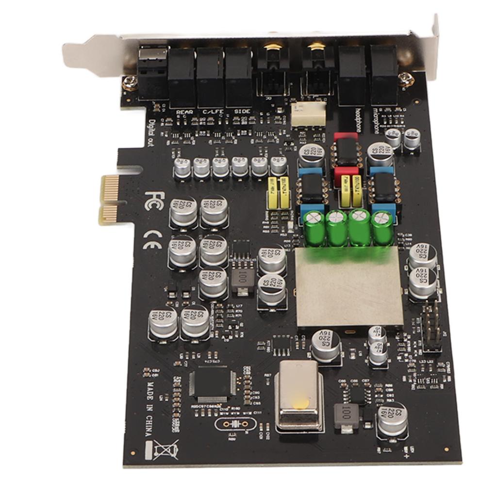 Звуковая карта PCIe CM8828 7.1CH TCXO PCIe звуковая карта для ПК для домашнего кинотеатра, игр с большим 3D-звуком и воспроизведением звука