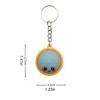 Funny Dumpling Baozi Keychains 6Pcs Pack with Steamer Random Color Novelty Key Holders for Travel Bag Decor Gifts