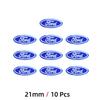 14mm 21mm 26mm Aluminum Car Remote Key Emblem Stickers For Ford mk2 mk3 Ranger Mondeo mk4 S-MAX Kuga Mustang Fusion Car Styling L8