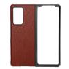 Leather Case Cover for Samsung Galaxy Z Fold 2 Shockproof Phone Protective Cover ShellBrown